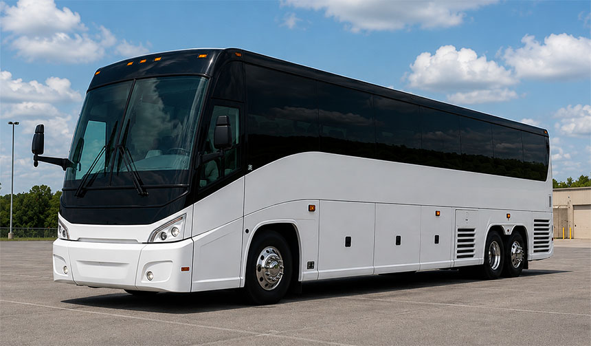 56-passenger charter bus available in Riverview, FL